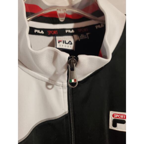 Vtg Fila Mens Italia Embroidered Zip Track Jacket Size XL Italian 90s Y2K Soccer - Picture 4 of 11